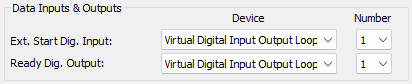 Digital Outputs and Inputs Virtual Loop