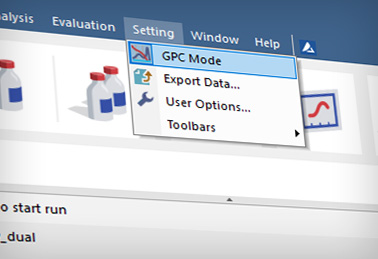 The GPC Extension is an optional extension for the Clarity Chromatography Station (from version 2.3) and Clarity Offline. GPC mode can be selected for any Clarity Instrument within a station. The same chromatograms can be evaluated in both standard and GPC modes